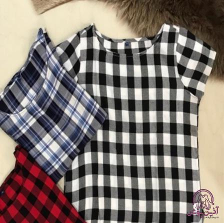 1964fb9d3e57f1bc337f2fa65509a107 پخش عمده تیشرت چهارخانه زنانه