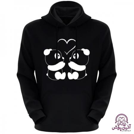 خرید هودی زنانه طرح پاندا پشمی