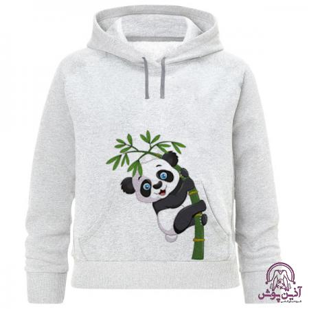 خرید هودی زنانه طرح پاندا طوسی