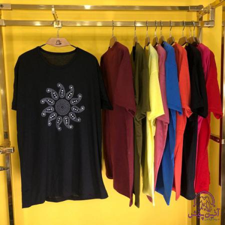 6fb5c41afa7a9829b6ec394959ca9608 سفارش عمده تیشرت نخی گلدار زنانه